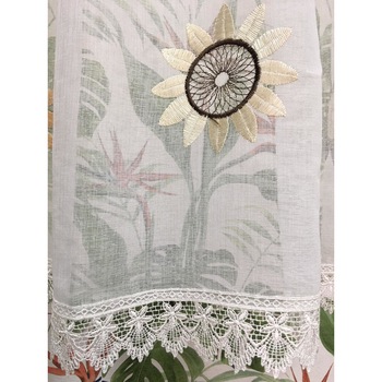 Perdea alba bucatarie, 400x100cm inaltime 1m, by Liz Line - RD1294